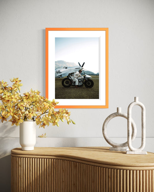 Harley-Davidson Silver Shadow in St. Moritz