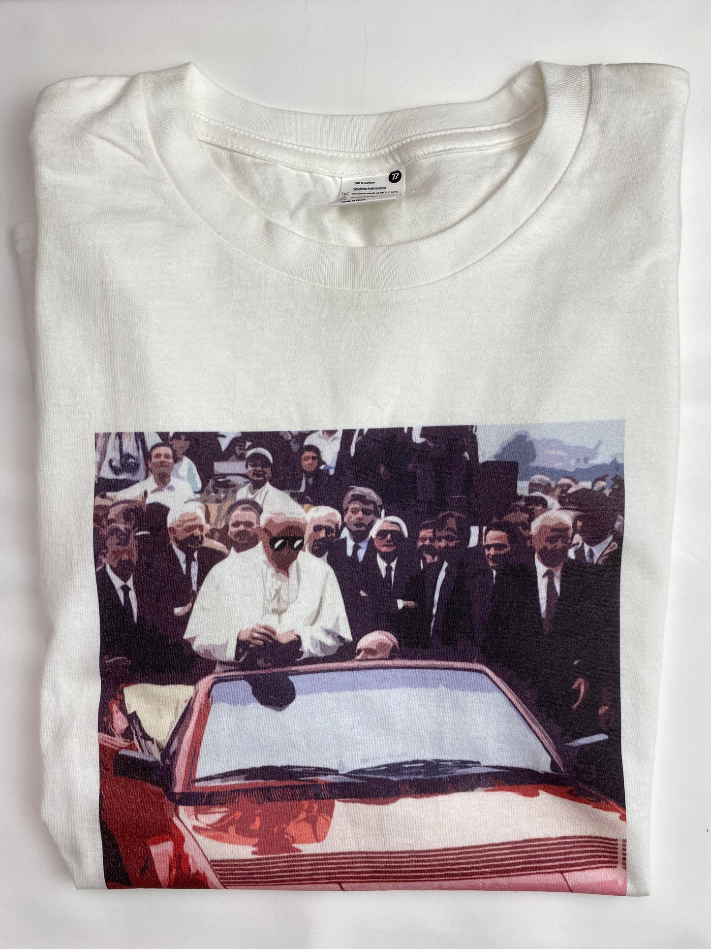 “Ferrari Pope” T-Shirt White