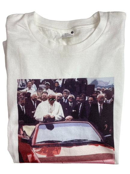 “Ferrari Pope” T-Shirt White