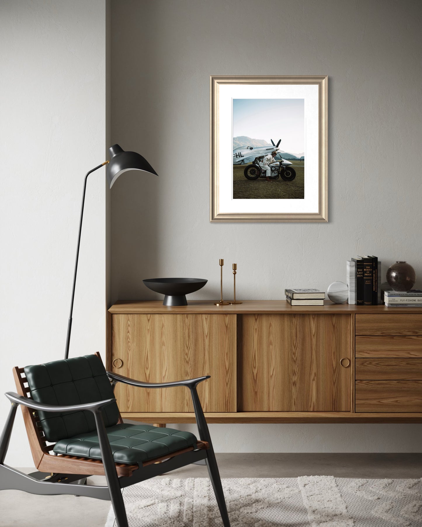 Harley-Davidson Silver Shadow in St. Moritz