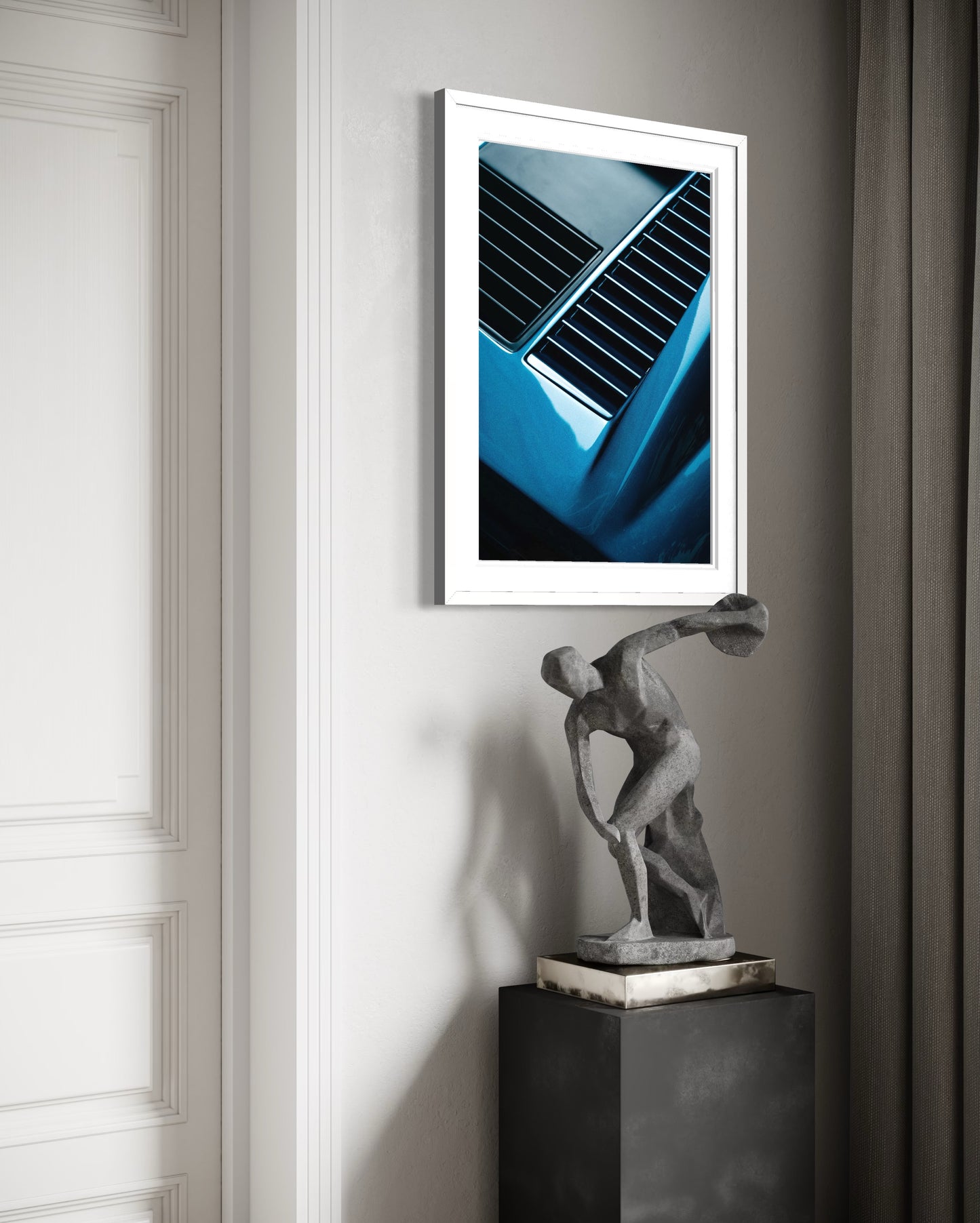 Ferrari 512 BB in Milano - Unframed Fine Art Print