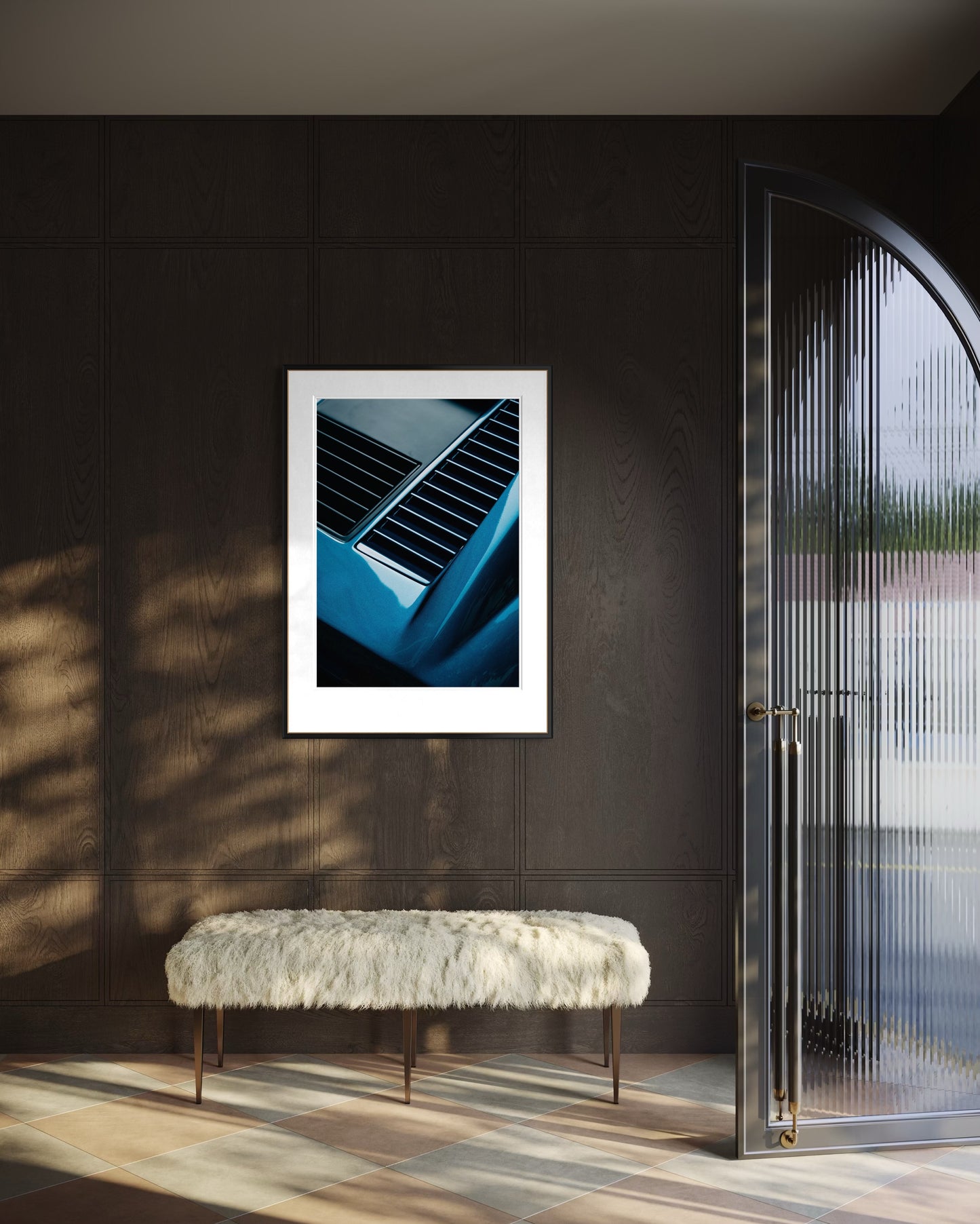 Ferrari 512 BB in Milano - Unframed Fine Art Print