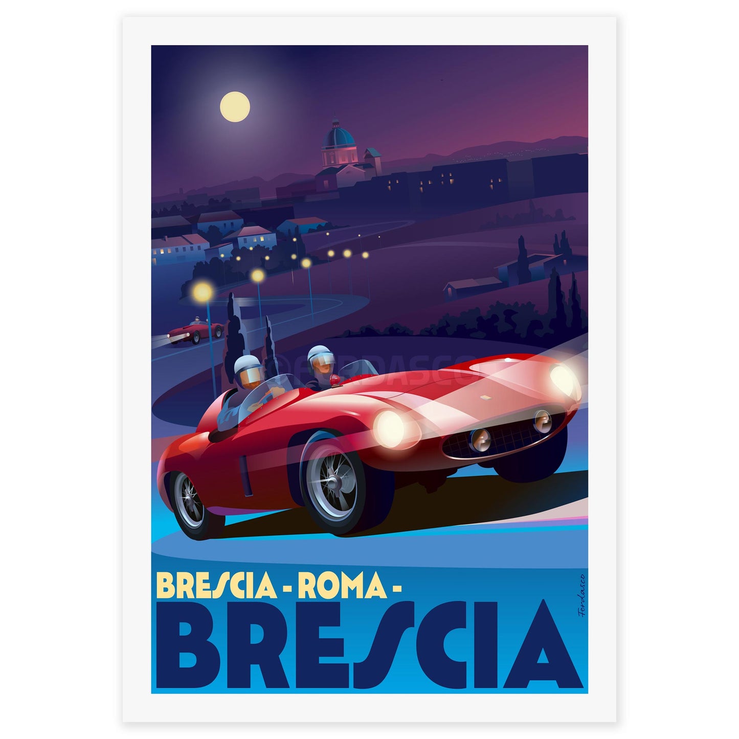 Ferrari 750 Monza Spider - Print