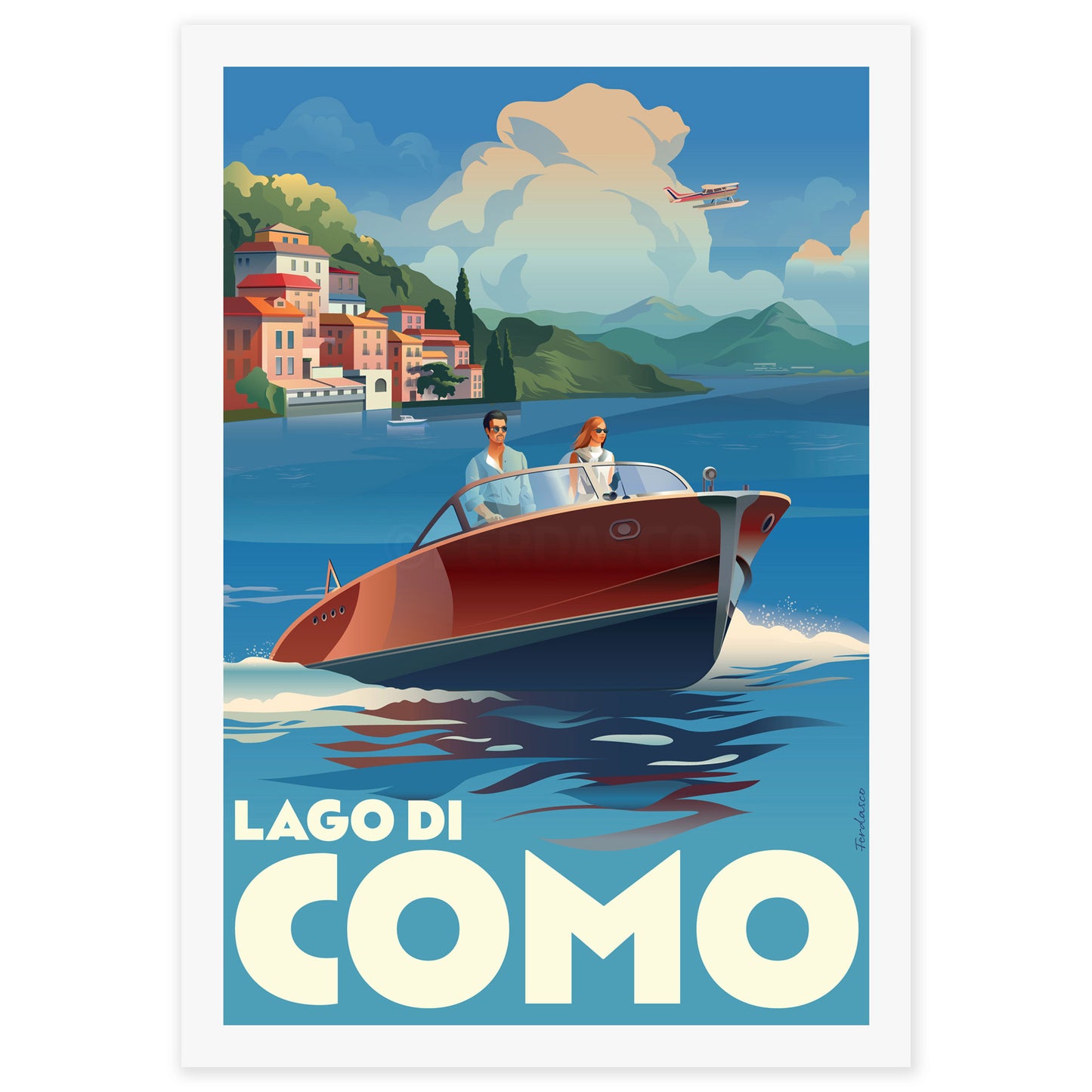 Riva Yachts at Lago di Como, Italy - Print